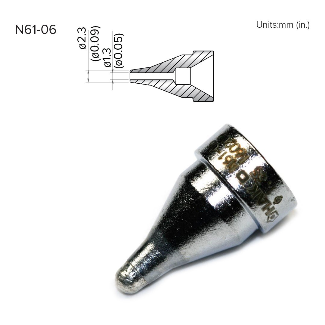 HAKKO NOZZLE,1.3mm,EXT.,FR-301,FR-4101/4102